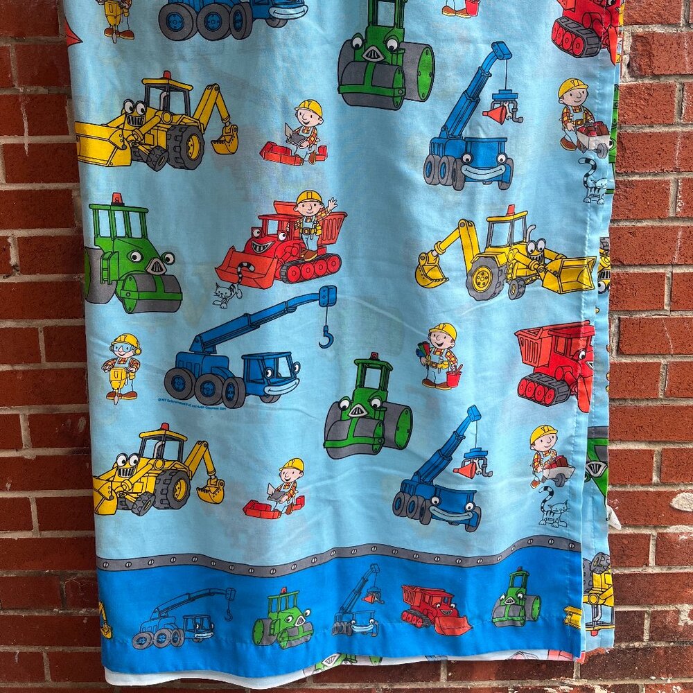 Vintage Bob the Builder Twin Flat Sheet 2001 - Vintage Kids Bedding